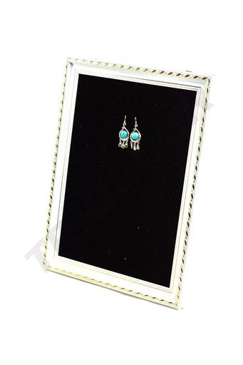 [009363] Cadre pour boucles d'oreilles en velours noir 30X40cm