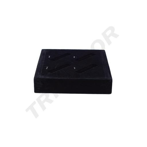 [009675] Tavă de expunere bijuterii din catifea neagră 3X18.5X15.5CM