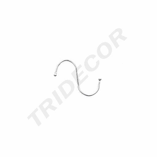 [001094] 小号电镀S钩 Gancho Cromado de Frnmas S Pequeno 500/caja