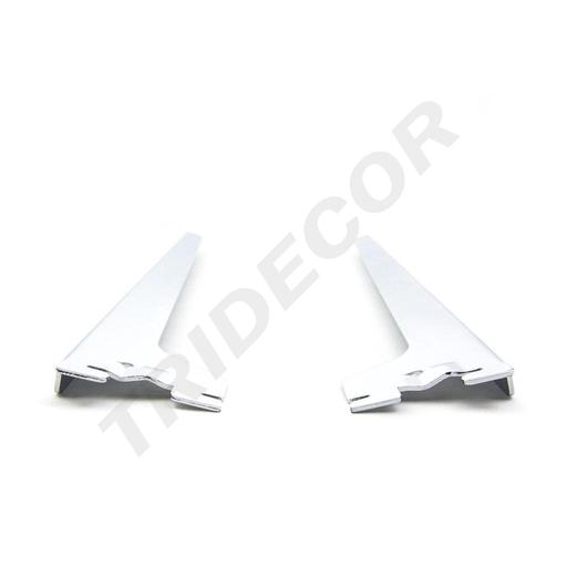 [002349] Support d'étagère simple pour système de fermeture éclair, 25 cm