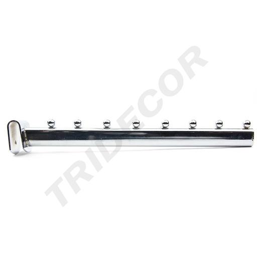 [002289] 椭圆管方头卡扁管下斜八珠 Gancho de Ropa para Tubo .Con 8Bolas 35cm 50/caja