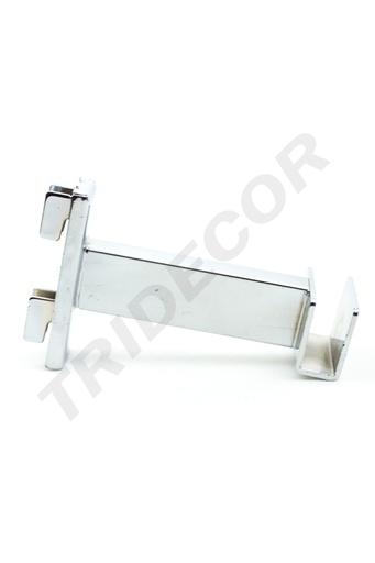 [002149] 电镀双鱼尾扁管托 10cm Soporte de Tubo Rectangular para Sistema de Cremallera 10cm