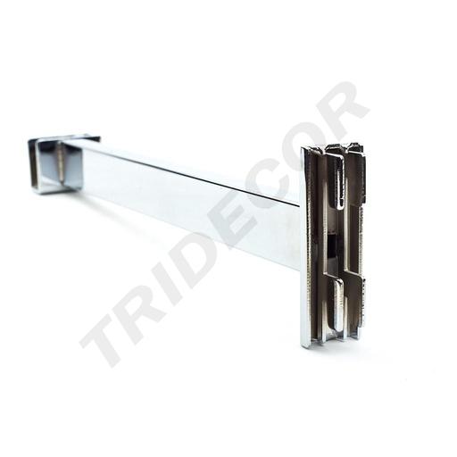 [002152] 电镀双鱼尾扁管托 25cm Soporte de Tubo Rectangular para Sistema de Cremallera