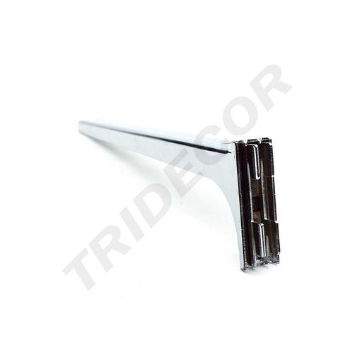 [002315] 双鱼尾三角电镀玻璃支架Soporte Simple Izquierda/Derecha de Estante para Cremallera 35cm 50/caja