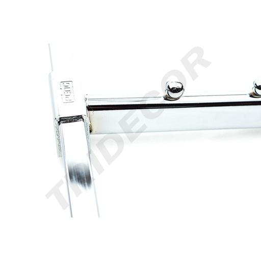 [002340] 卡扁管电镀椭圆七珠Colgador de Metal Inclinado para Tubo Rectangular 7 Bolas 40cm