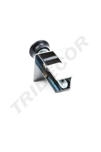 [006086] Pé de Aço Ajustável para Tubo Quadrado