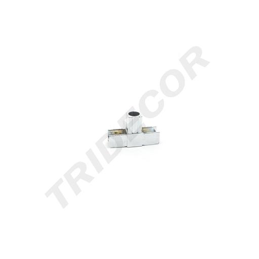 [006082] 方管 T 型电镀内插接头 Union de Tubo Cuadrado Con 3 Direccion Cromado Tubo 25X25mm 