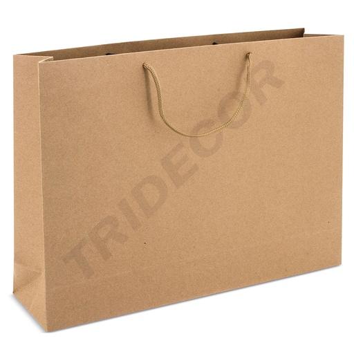 [010300] Paper Bag with Drawstring Handle Havana Color 25X9X20cm 12 units