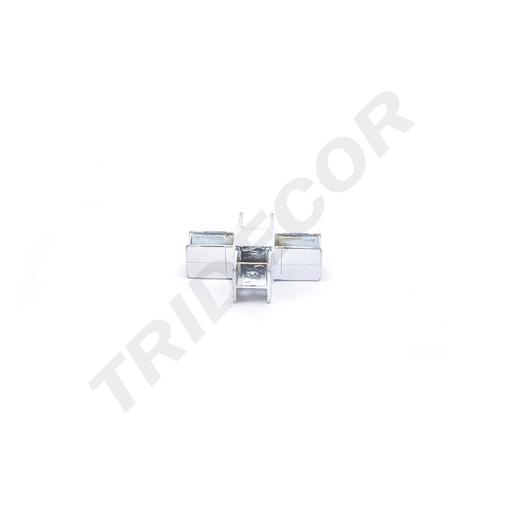 [006084] 4个方向方管电镀内插接头 Union de Tubo Cuadrado Con 4Direccion Cromado Tubo 25X25mm 