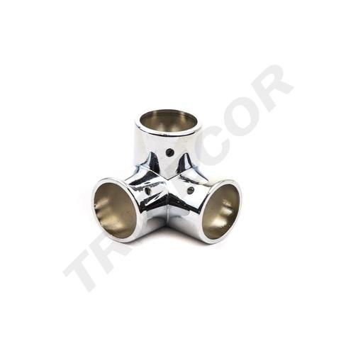 [006039] 25mm 圆管K形电镀接头 Conector de Tubo Con 4Salidas Simples Cromado Tubo 25mm 