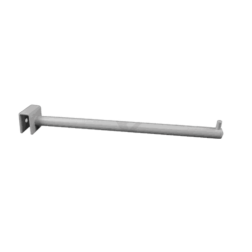 [001057] 白色椭圆一钉卡扁管钩 Gancho Blanco Con Un Clavo para El Tubo Rectángulo 16mm 30cm