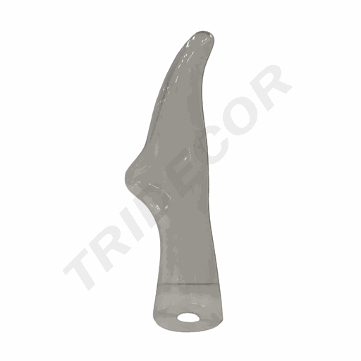 [040703] Unisex Transparent Plastic Foot for Short Socks