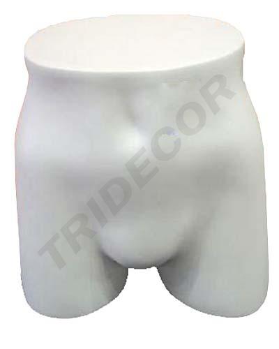 [040749] Expositor Cadera De Hombre En Blanco Mate