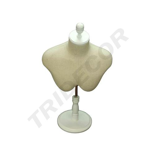 [040621] Bust de bărbat reglabil cu bază albă