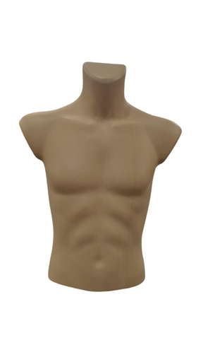 [040106] Maniquí Busto De Hombre en Color Carne