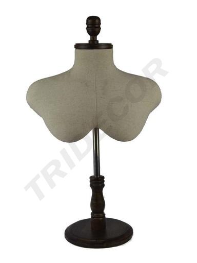[040620] Busto De Hombre Con Base De Madera