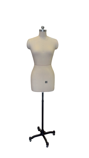 [040329] BUSTO MUJER PARA COSTURA BASE METAL NEGRO