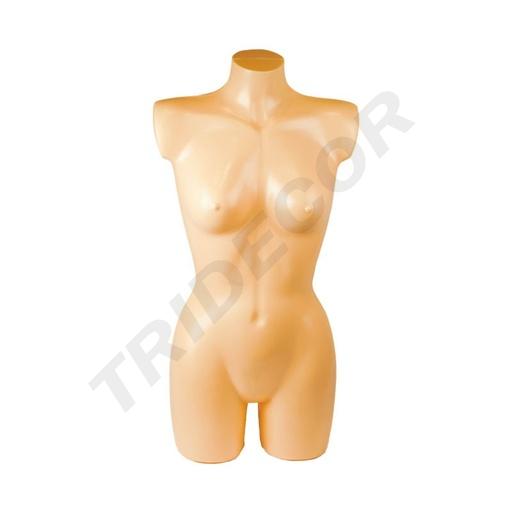 [040363] Maniquí Busto De Mujer Plástico Color Carne 78 Cm