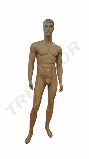 [040344] Maniquí Masculino Con Cabello Esculpido Color Carne