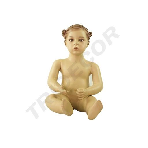 [040605] Maniquí Realista De Niña Sentada 1-2 Años