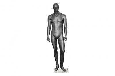 [041198] Glossy Black Male Mannequin