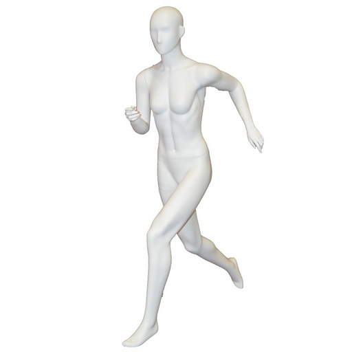 [040021] Maniquí Deportivo De Mujer Blanco Mate Running
