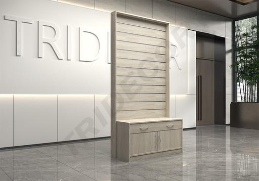 [0271000/O] Double Sided Gondola with Furniture 120X50X240 cm Various Colors