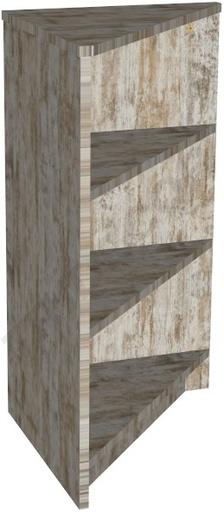 [0275000] Corner Display Furniture 50X50X90 cm Various Colors