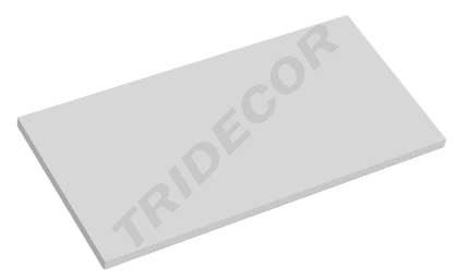 [045652] Prateleira de madeira branca 90X30cm 19mm