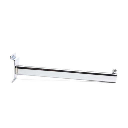 [002001] 电镀椭圆一珠槽板钩Colgador Recto para Panel de Lamas, 1 bola, 30 cm，50/caja