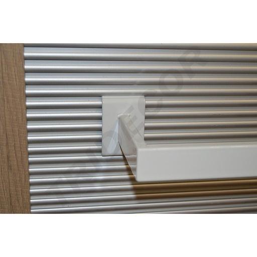 [006540] 白色U型挂件配细铝合金槽 colgador blanca para aluminio 60x10cm