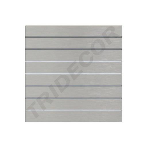 [045003] Pannello a doghe grigio opaco con 7,5 guide, 120X120 cm