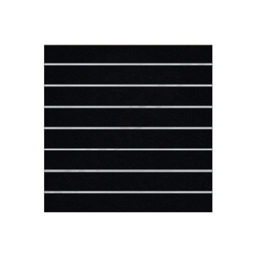 [045011] Painel de Ripas Preto Fosco com Guias 7,5 120X120cm