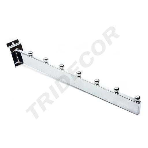 [002071] 卡槽板电镀椭圆管七珠 Gancho para Pane de lama Con 7 Blas Inclinado Cromado 40cm 50/caja