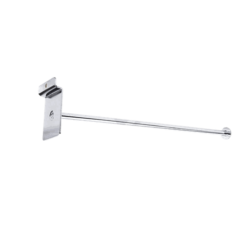 [001091] Colgador Con Tope Para Panel de Lamas 40 Cm 10 Mm