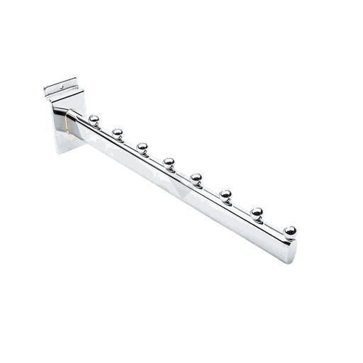 [002016] 八珠下斜板钩 Colgador Inclinado Con 8 Bolas para Panel de lama 35cm