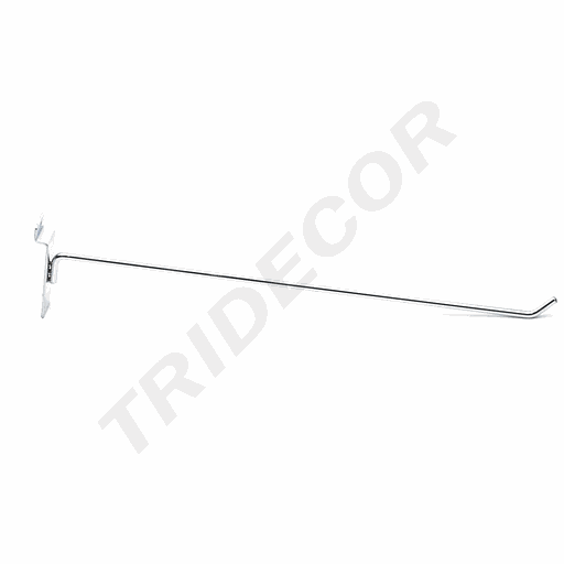 [001008] 电镀槽板钩 Gancho Cromado para Panel de lama 6mm 40cm 100/caja