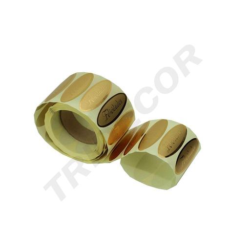 [014070] Golden Congratulations Labels 500 units