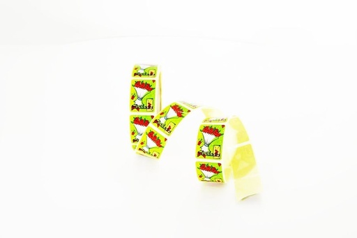 [014356.1] 标签 祝贺 印有花束 Etiqueta Felicidades Con Estampado Ramo de Flores