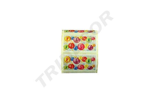[014464] Autocollant 'Joyeuses Fêtes' Motif de Noël Rouleau de 500