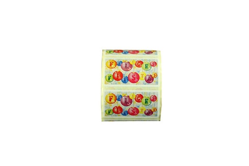 [014464] Sticker 'Happy Holidays' Christmas Motif 500 Roll