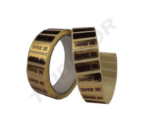 [014439] Gold Plated Sticker 500 Roll