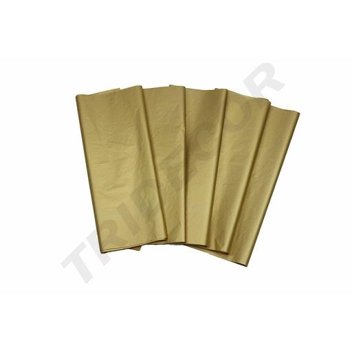 [014916] 金色薄纸62X86cm 100张 Papel Seda Oro 62X86cm 100undes