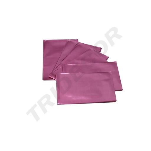 [010703] Bolsas Metalizadas Color Rosa 15x10 Cm 100 Unidades