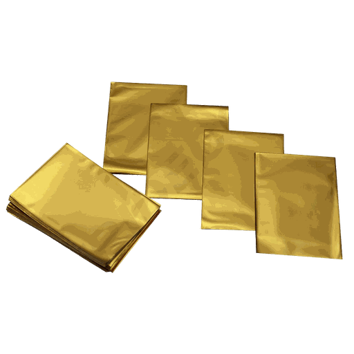 [010346] Bolsas Metalizadas Color Dorado 15X10 Cm 100 Unidades