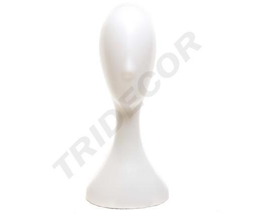 [040880] 白色塑料头模 Cabeza de Plastico Color Blanco 