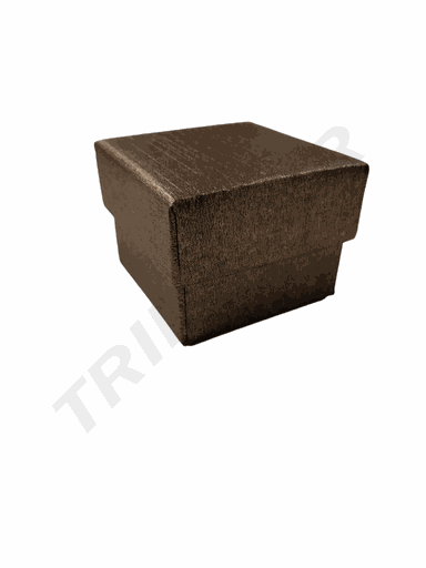 [010935] 深棕色天地盖盒Cajita Joyería Marron 5X5X3.5cm 24Uds/Paq 26pq/caja