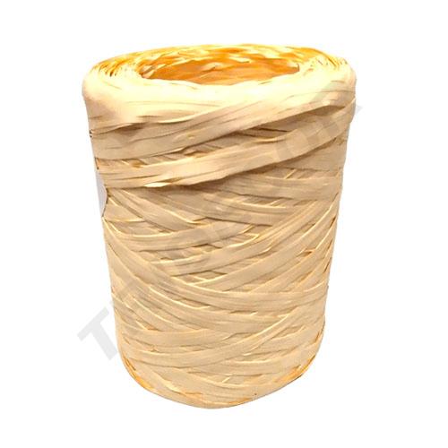 [8031653208156] Cream Raffia Ribbon Roll 5mmx200m 6802 Col22