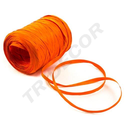 [8031653208347] Rouleau de ruban raphia orange 5mmx200m 6802 Col12