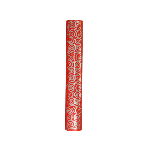 [014176] 大号红色礼品纸银色纹路Papel Regalo Rojo Detalles Plata 62cm